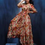 anikha surendran new photos in flower printed frock 001