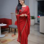 nyla usha latest pics in red saree 001