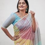 ramya nambeesan in multicolour saree 003