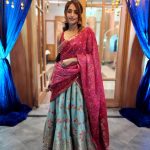 reba monica john in new style half saree photos