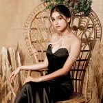 anaswara rajan in black open neck gown 002