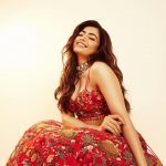 rashmika mandanna in multi colour floral lehenga 002