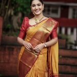 saniya iyappan in pattu saree photos new look