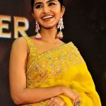 anupama parameswaran in yellow saree photos 017