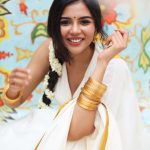 kalyani priyadarshan onam 2022 photos in kerala saree