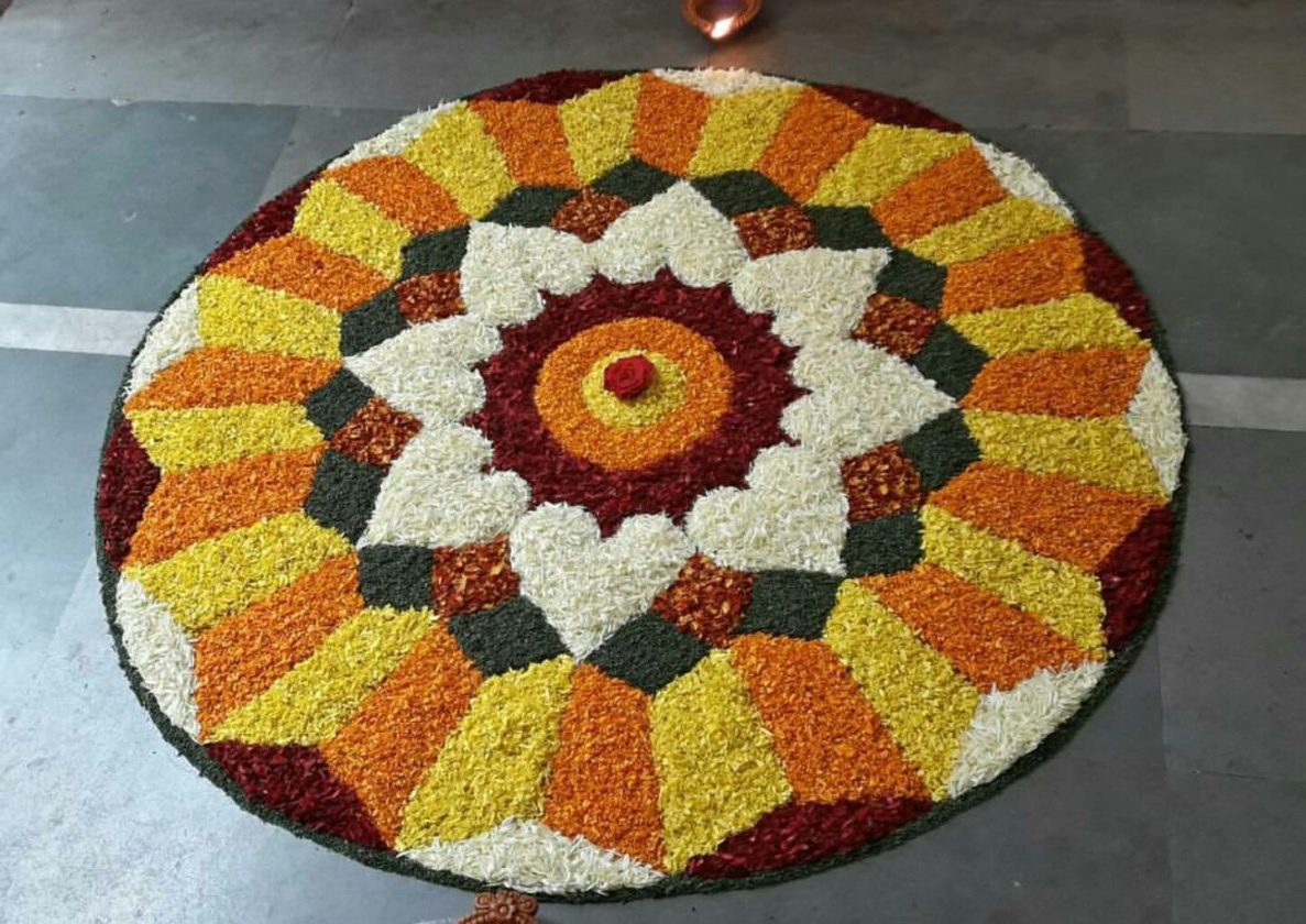 Onam Pookalam Designs Photos And Simple Pookalam Designs