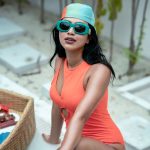 amala paul in orange swimsuit 002