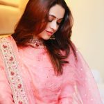 bhavana in peach colour churidar 002