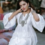 mareena michael kurisingal in white kurta photos 011