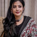 shivada in full black anarkali churidar