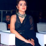 trisha krishnan in black chiffon saree 003