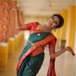 durga krishna in green saree photos 002