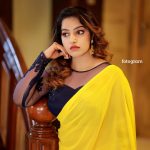 malavika menon in yellow saree with black blouse photos 006