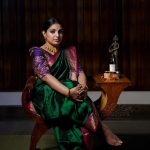 mythili in green saree photos 002