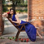 taapsee pannu blue saree