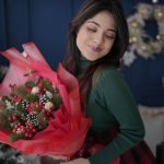 nandana varma in christmas style outfit photos