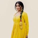 navya nair in yellow anarkali dress photos 001