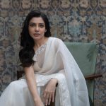 samantha in off white net saree photos