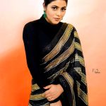 shamna kasim in black saree photoshoot 008