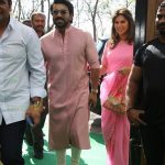 Ram Charan and wife at Sharwanand Engagement Photos 003