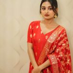 esther anil in red churidar photos 003