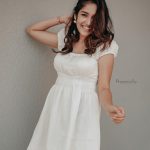 anikha surendran in white short frock dress photos 001