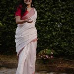 anumol in cotton saree photos 008