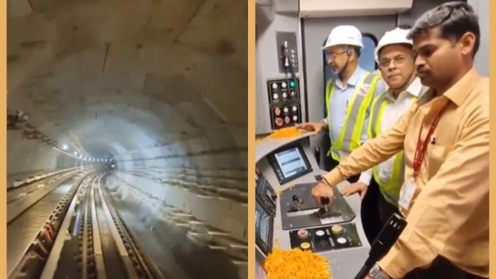 Kolkata Metro under water