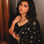 kalyani priyadarshan new photos in black dhavani 002