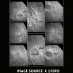 images of the moon captured by the Lander Position Detection Camera (LPDC from an altitude of about 70 km, on August 19, 2023. 1