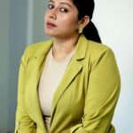 Actress Anumol new photos in Single Buttoned Green Blazer Vero Moda India