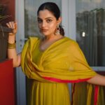 nikhila vimal latest photos in kalaakari style dress