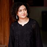 mareena michael kurisingal in black kurti photos 001