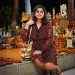 meera nandan in printed short frock dress photos 001