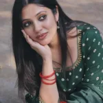 veena nandakumar in green churidar dress photos