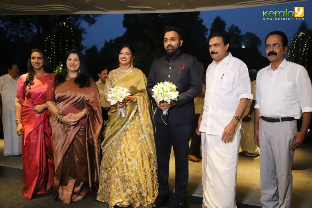 Jose K Mani Daughter Rithika wedding reception